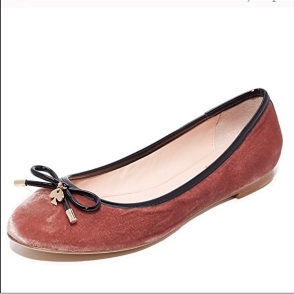 Vintage Kate Spade Velvet Ballet Flats
